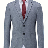 Riolio Men's Formal Two Button Suit Jacket For Fall Winter Business Banquet