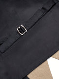 Riolio Elegant Vintage Style Dress Waistcoat, Men's Single Breasted Solid Color V Neck Smart Suit Vest For Dinner Wedding Banquet