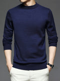 Riolio Men's Round Neck Pullover Knit Sweater Best Sellers