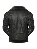 Riolio Men's Pu Jacket, Chic Faux Leather Jacket For Fall Winter